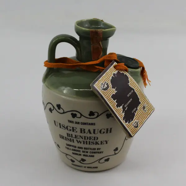Vtg Tullamore Dew UISGE BAUGH Blended Irish Whiskey Jug Dublin Ireland Empty 