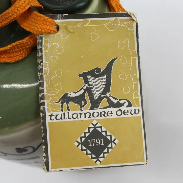 Vtg Tullamore Dew UISGE BAUGH Blended Irish Whiskey Jug Dublin Ireland Empty 