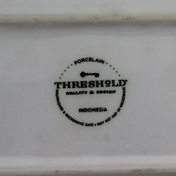 Threshold White Porcelain Rectangular Covered Butter Dish
