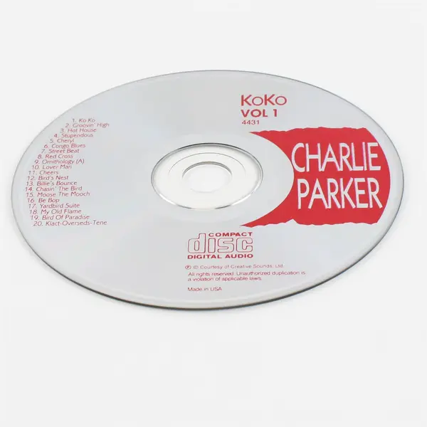 Charlie Parker Ko Ko Vol. 1 CD Standard Jewel Case