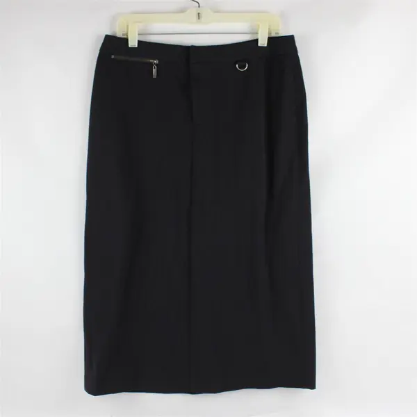 Rafaella Dark Navy Midi Pencil Skirt Women's Size 12P