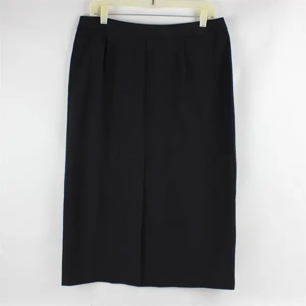 Rafaella Dark Navy Midi Pencil Skirt Women's Size 12P