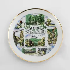 Marugo Made in Japan Colorado Souvenir Plate 6.25"