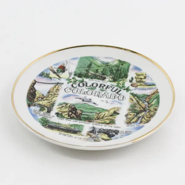 Marugo Made in Japan Colorado Souvenir Plate 6.25"