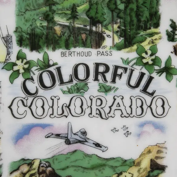 Marugo Made in Japan Colorado Souvenir Plate 6.25"
