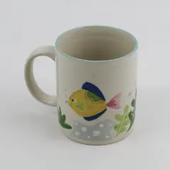 Studio Nova Barrier Reef Fish Coffee Mug 10oz Cream Aqua Trim Y2310