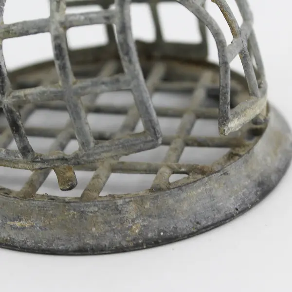 Vintage IDEAL Metal Cage Flower Holder Frog No. 71A