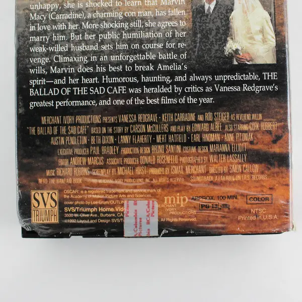 The Ballad of the Sad Cafe VHS Film 1992 