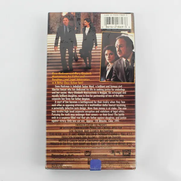 Class Action 1991 VHS Fox Video Gene Hackman Mary Elizabeth Mastrantonio