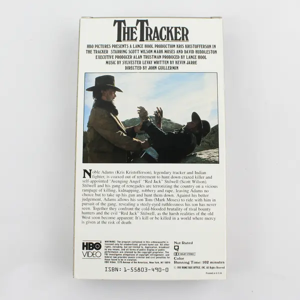 The Tracker VHS Kris Kristofferson HBO Video Western Film 1988