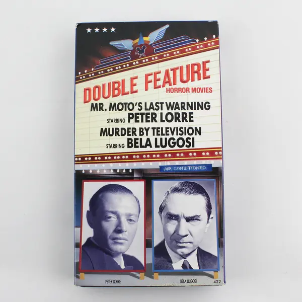 Mr. Moto's Last Warning/Murder by Television Double Feature Horror VHS 1989 