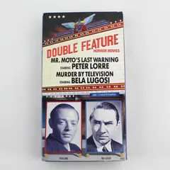 Mr. Moto's Last Warning/Murder by Television Double Feature Horror VHS 1989 