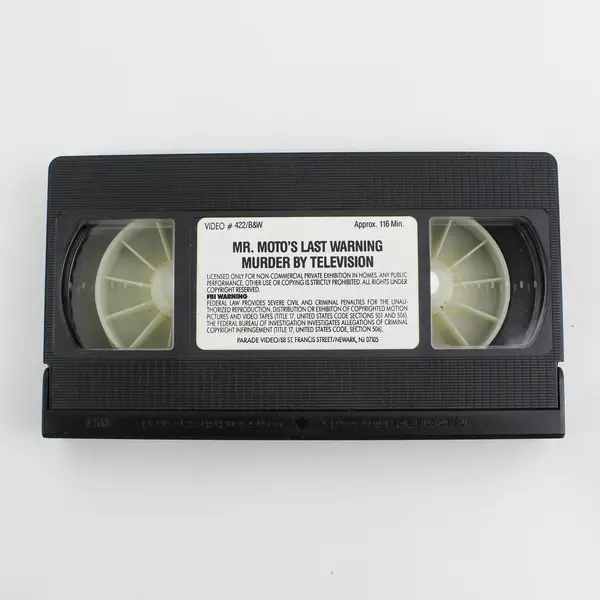 Mr. Moto's Last Warning/Murder by Television Double Feature Horror VHS 1989 
