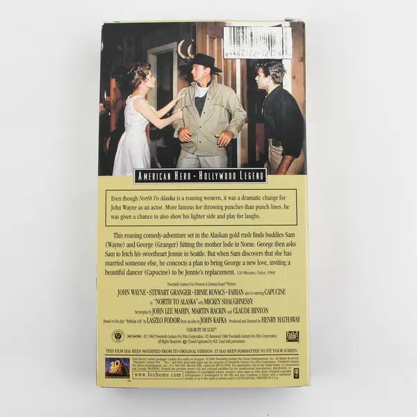 North to Alaska (1960) featuring John Wayne VHS 20th Century Fox 2000