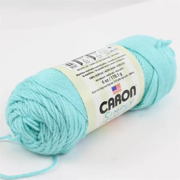 Lot of 3 Caron Simply Soft No Dye Lot Yarn Robins Egg #9780 Medium Weight 4