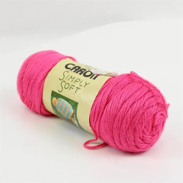 Lot of 3 Caron Simply Soft No Dye Lot Yarn Watermelon #9604 Medium Weight 4
