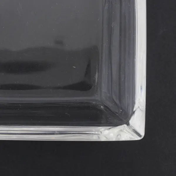 Clear Glass Square Trinket Candy Dish 7.5"