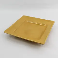 HD Designs Mustard Yellow Square Ceramic Platter 10"