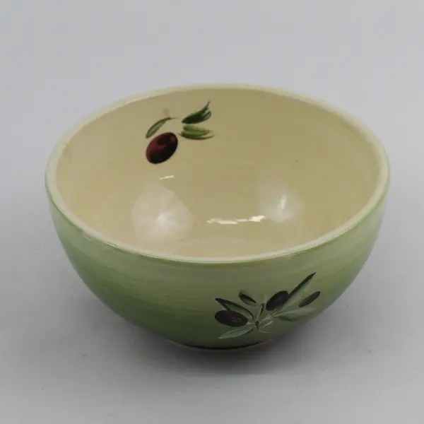 Better Homes and Gardens Olive Villa Green Bowl Soup Bowl 6"