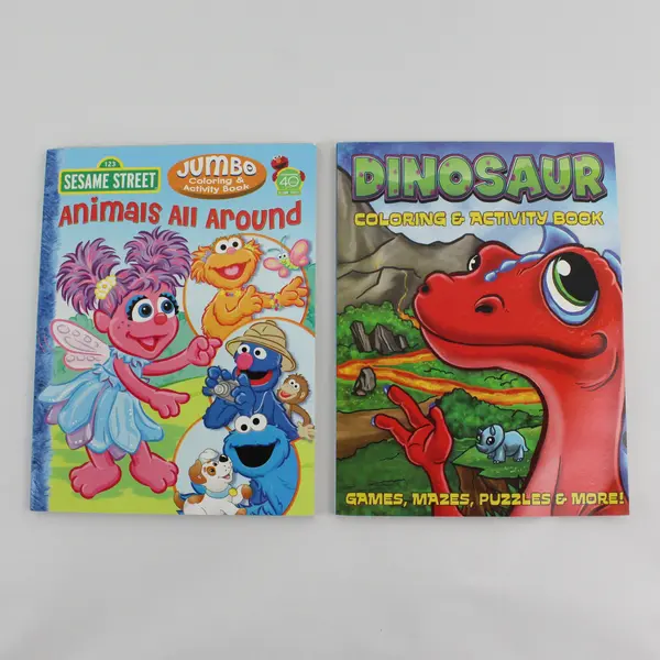 Lot of 6 Bendon Coloring Activity Books Mixed Themes Sesame Street
