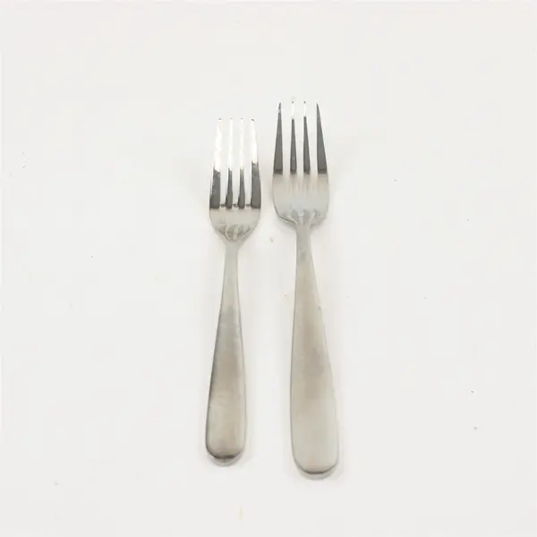 Lot of 2 Walco Stainless Steel Dinner Fork & Salad Fork 7in 8in