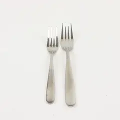 Lot of 2 Walco Stainless Steel Dinner Fork & Salad Fork 7in 8in