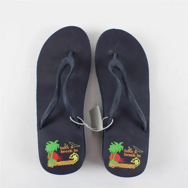 Old Navy Women's Size 9 Blue "Take a Break in Tahiti" Platform Sandals Y2K - New