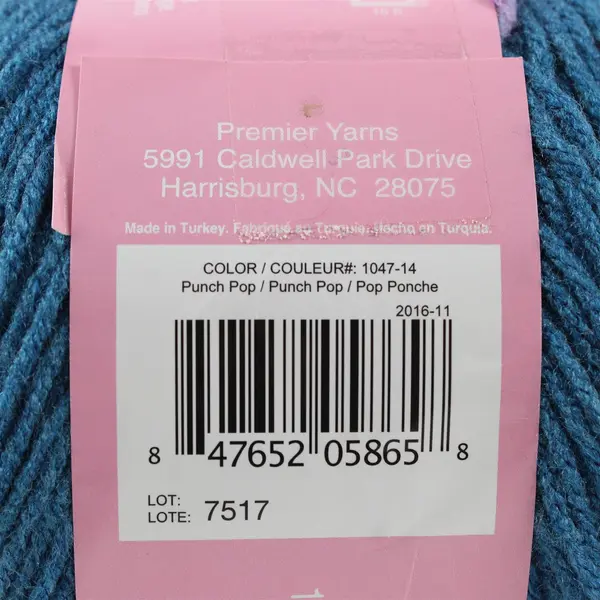 NEW Premier Yarns Sweet Roll - Punch Pop 5oz/245yds 100% Acrylic - Worsted (4)