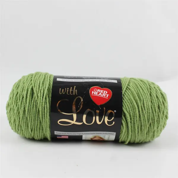 NEW Red Heart With Love Acrylic Yarn - Lettuce - Medium (4) 370yds 