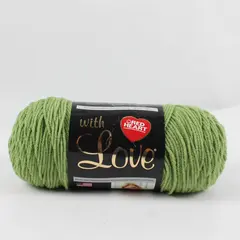 NEW Red Heart With Love Acrylic Yarn - Lettuce - Medium (4) 370yds 