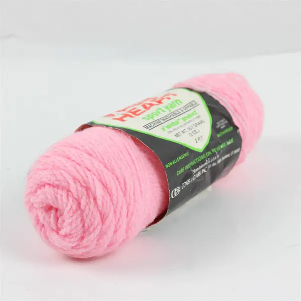 Vintage Red Heart Light Pink Sport Yarn  56.7g/2oz - 2 Ply