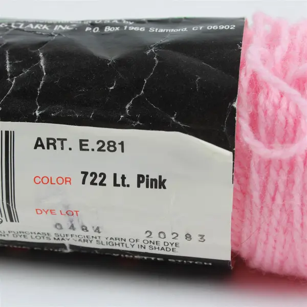 Vintage Red Heart Light Pink Sport Yarn  56.7g/2oz - 2 Ply