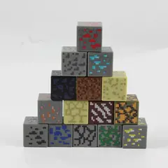 Lot of 15 Mattel Minecraft Blocks Periodic Table of Elements 