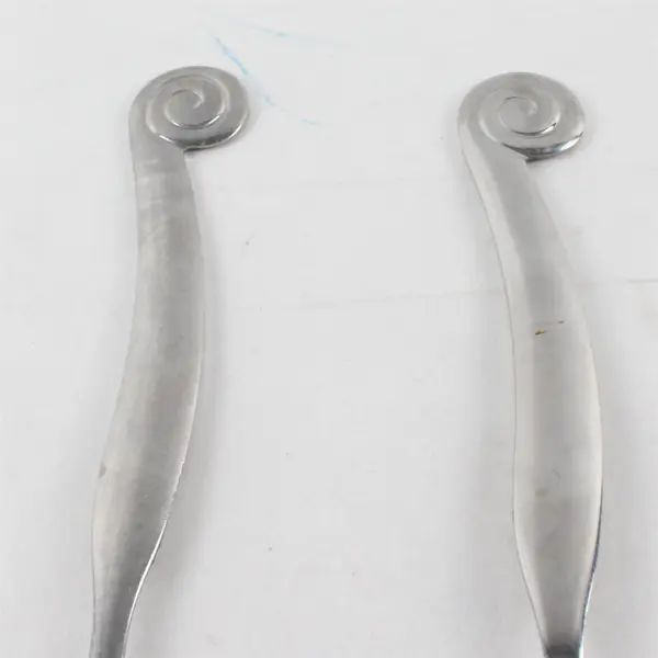Lot of 2 Gibson Europa Stainless Steel Oval Soup Spoon and Dinner Fork 8"