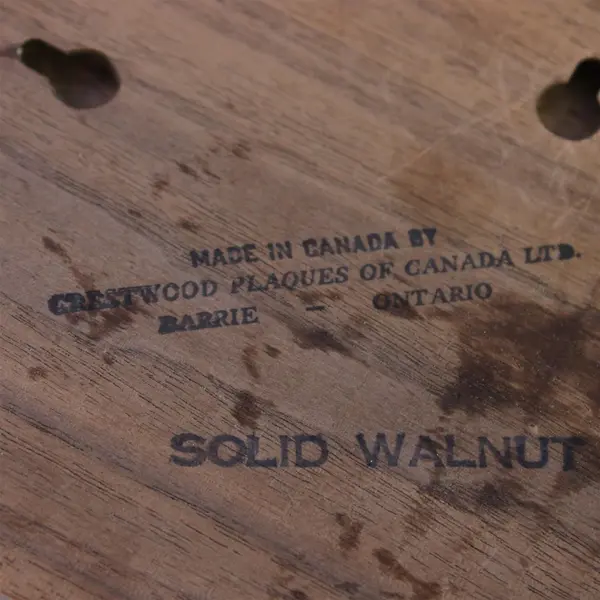 Wooden Solid Walnut Scripture Plaque Isaiah 26:3 Thou Wilt Keep Made in Canada 