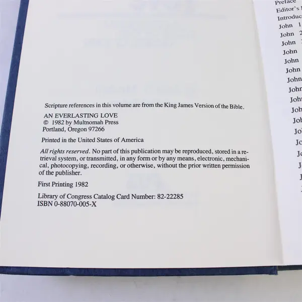 An Everlasting Love A Devotional Study of the Gospel of John Mitchell HC