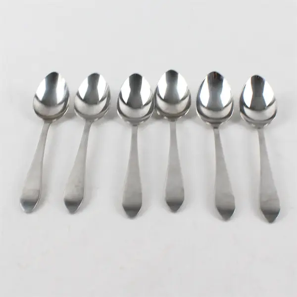 Set of 6 International Stainless Steel Teaspoons
