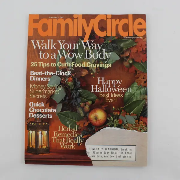 Lot of 2 Family Circle Magazines April 23rd & November 1st 2002 
