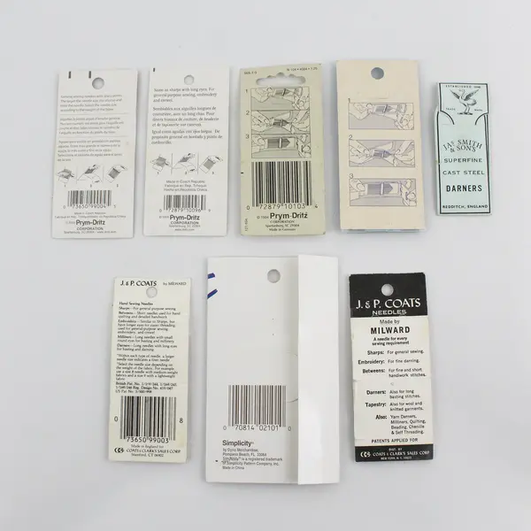 Vintage Mixed Brand Hand Sewing & Embroidery Needles Lot of 8 Cards