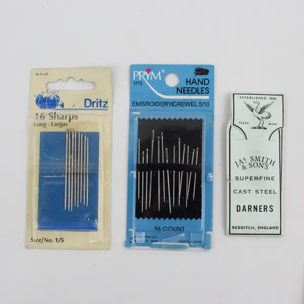 Vintage Mixed Brand Hand Sewing & Embroidery Needles Lot of 8 Cards