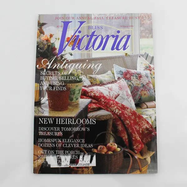 Victoria Magazine October 1999 Back Issue Featuring Antiquing Secrets