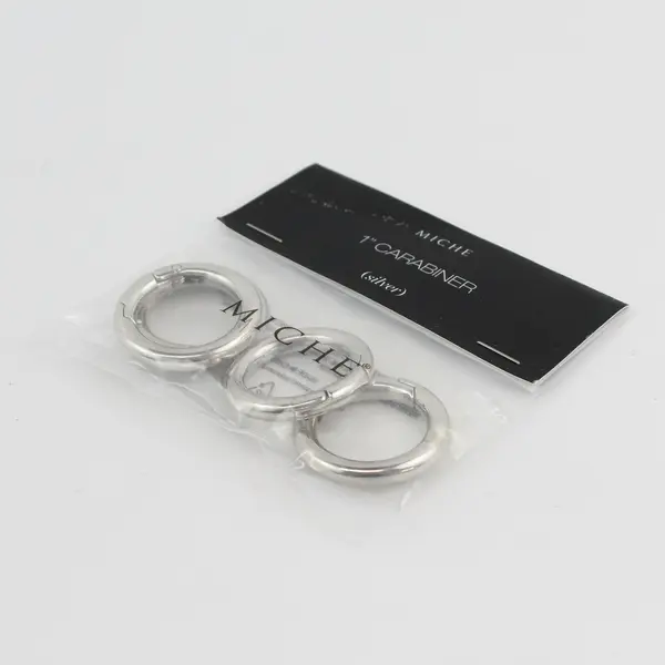 Miche 9650 1in Silver Carabiners Pack of 4 Purse Conversion Hardware