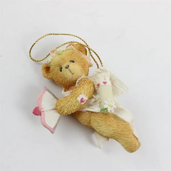 Enesco Cherished Teddies Sending You My Heart Girl Bear Cupid Figurine NIB