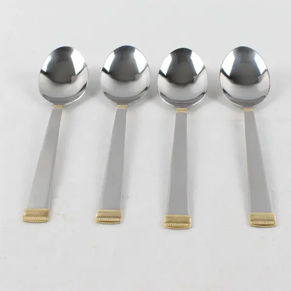 Lot of 4 Stainless Steel Teaspoons from International Pattern INS435