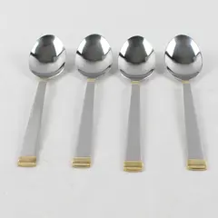 Lot of 4 Stainless Steel Teaspoons from International Pattern INS435