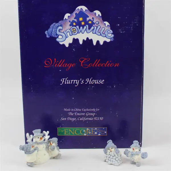 Encore Group Snowville Flurry's House Light-Up Village w/ Cord
