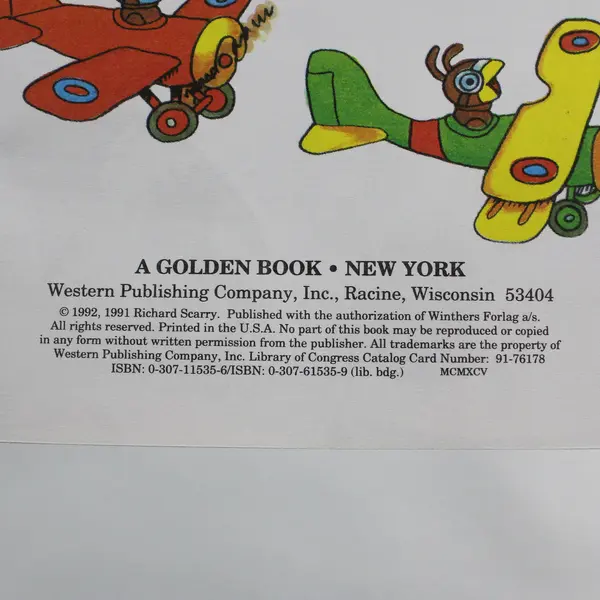 Richard Scarry's Planes Golden Little Look-Look Books 1992 Paperback