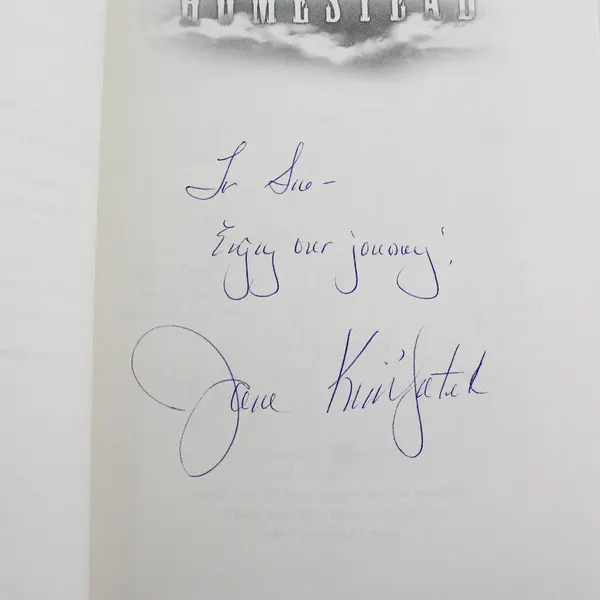 Homestead Jane Kirkpatrick 2005 Paperback Signed Personalized to Sue