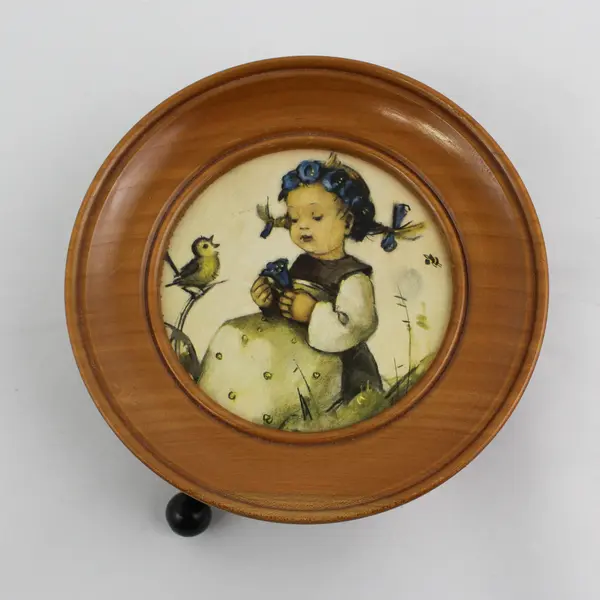 Reuge Hummel The Botanist Girl  Hanging Wall Plaque Music Box Not Working