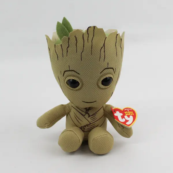 Ty Beanie Babies Marvel Groot Plush Guardians of the Galaxy 7 Inch Toy w/ Tag